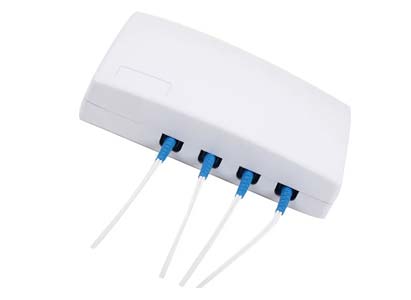 4 Ports Fiber Optic Wall Outlet