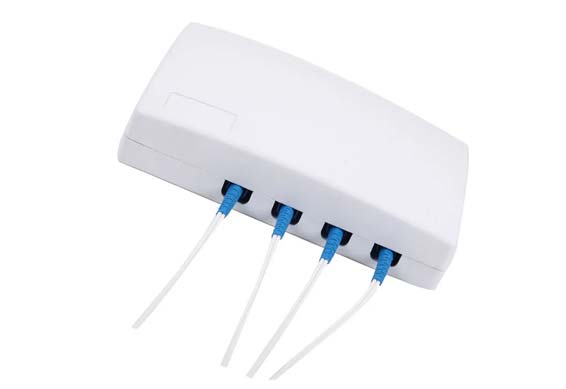 4 ports fiber optic wall outlet