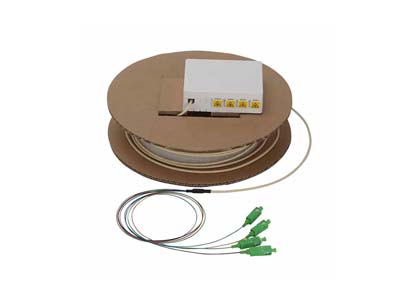 Pre-terminated 4 Ports SC Fiber Optical Cable Wall Plate